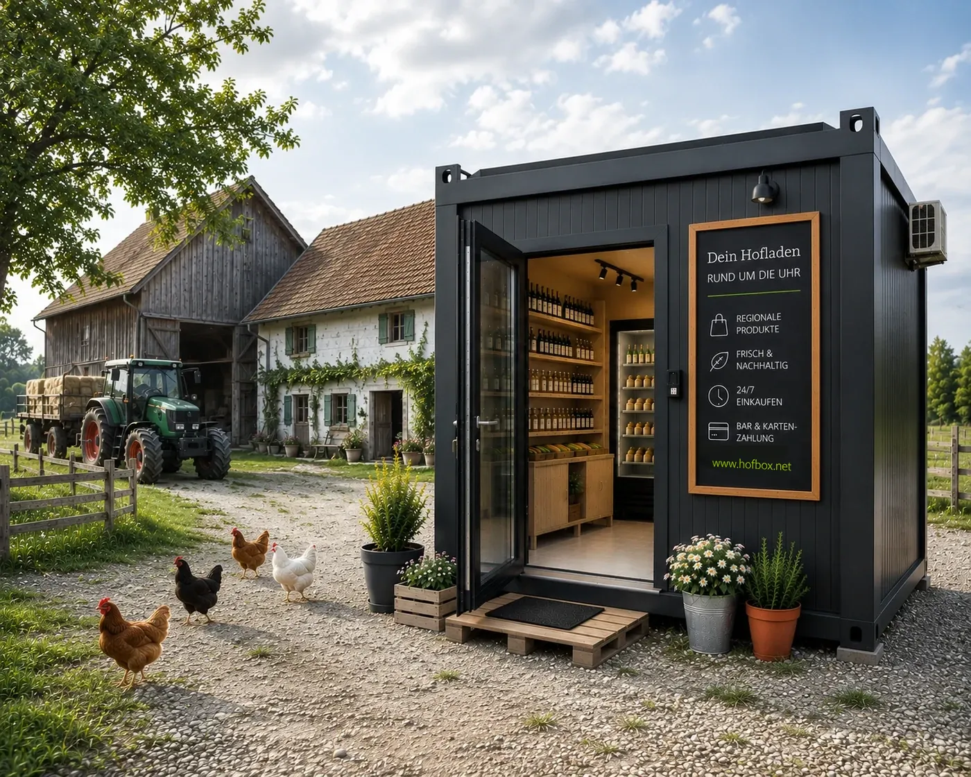 Hofbox bei einem Bauernhof